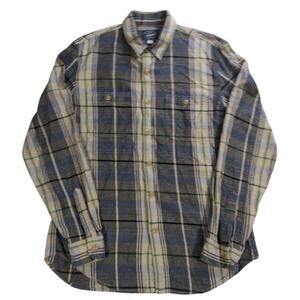 J Crew Mens Medium Plaid Flannel Shirt Long Sleeve Button Front Sportsman